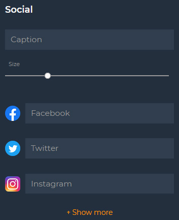 Signature editor. Social profile pages.