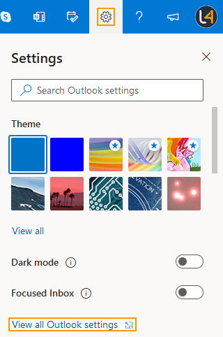 Outlook.com Signature. Settings.